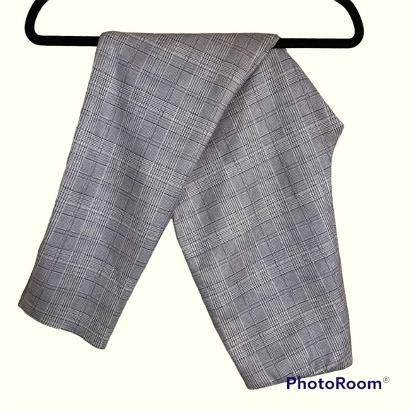 Zara Basic high Rise Brown Plaid  Leggings Size S - Picture 3 of 7